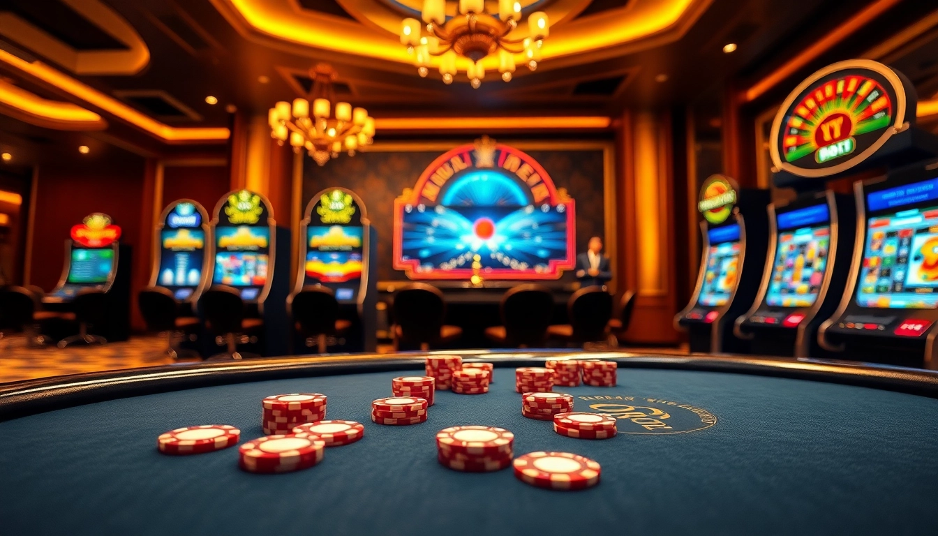 Experience the excitement of nouveau casino en ligne 2026 with poker chips and vibrant slot machines.